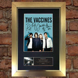 THE VACCINES Signed Autograph Mounted Photo Reproduction PRINT A4 566