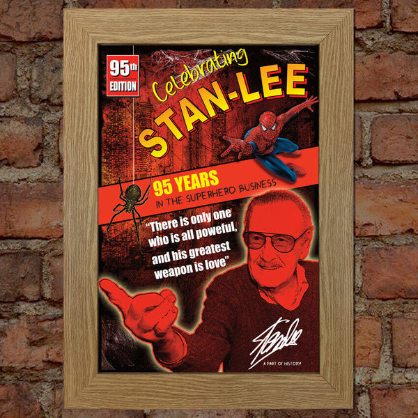 STAN LEE Memorial Limited RARE Comic Poster Original Design Quality Print 771