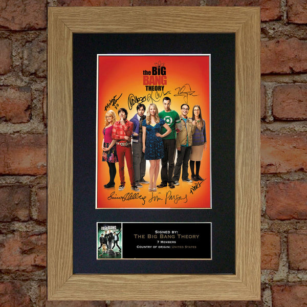 THE BIG BANG THEORY Mounted Signed Photo Reproduction Autograph Print A4 272