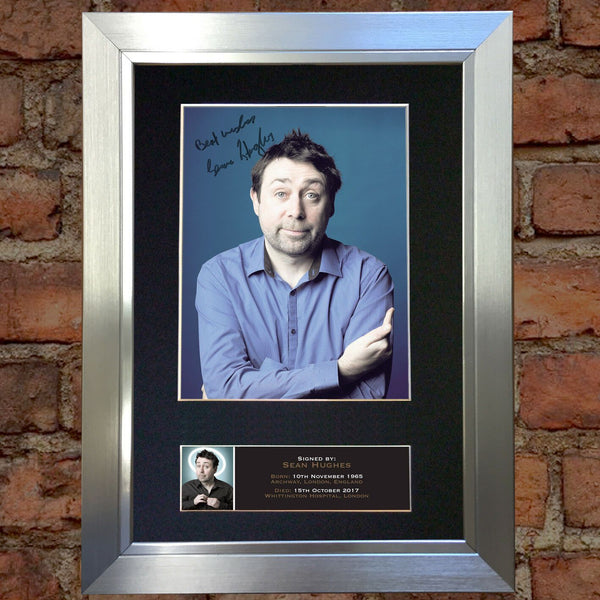 SEAN HUGHES Comedian Autograph Mounted Signed Photo RE-PRINT Print A4 688