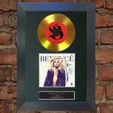 #85 GOLD DISC BEYONCE (four) Album Signed Autograph Mounted Photo Repro A4