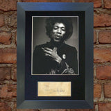 JIMI HENDRIX Mounted Signed Photo Reproduction Autograph Print A4 59
