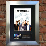 THE WANTED Mounted Signed Photo Reproduction Autograph Print A4 208