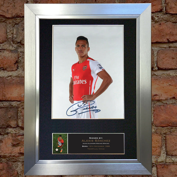 ALEXIS SANCHEZ Quality Autograph Mounted Photo REPRINT A4 508