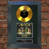 #168 AVICII GOLD DISC Levels Cd Single Album Signed Autograph Mounted Re-Print