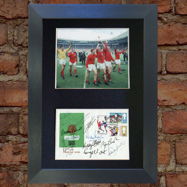 WORLD CUP 1966 Celebrating 50 Years Signed Autograph Mounted Photo PRINT 609