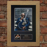 BB KING Signed Autograph Mounted Photo Reproduction PRINT A4 565