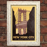 NEW YORK #1 VINTAGE RETRO TRAVEL Poster Nostalgic Home Print Wall Art Decor #59