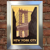 NEW YORK #1 VINTAGE RETRO TRAVEL Poster Nostalgic Home Print Wall Art Decor #59