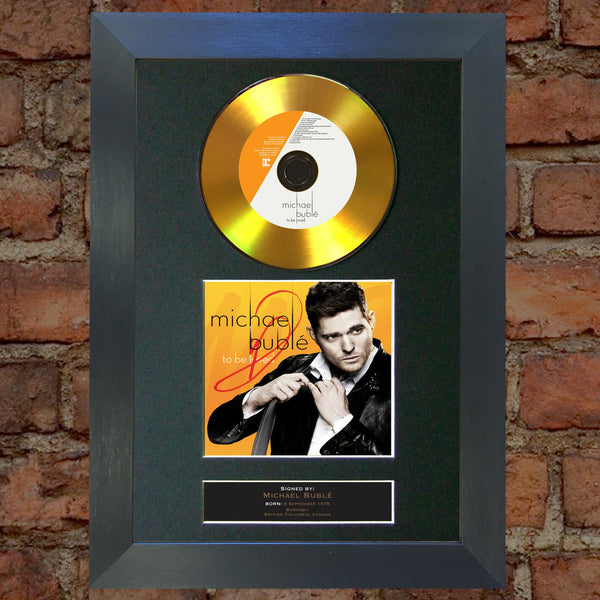 #98 GOLD DISC MICHAEL BUBLE To Be Loved Album Signed Autograph Mounted Repro A4