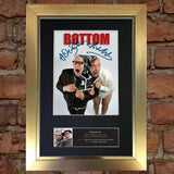 RIK MAYALL & ADE EDMONDSON Signed Autograph Mounted Photo Repro A4 Print 492