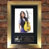 MALCOLM YOUNG ACDC (Very Rare) Signed Autograph Mounted Photo RE- PRINT A4 690