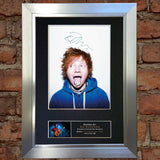 ED SHEERAN No1 Mounted Signed Photo Reproduction Autograph Print A4 79