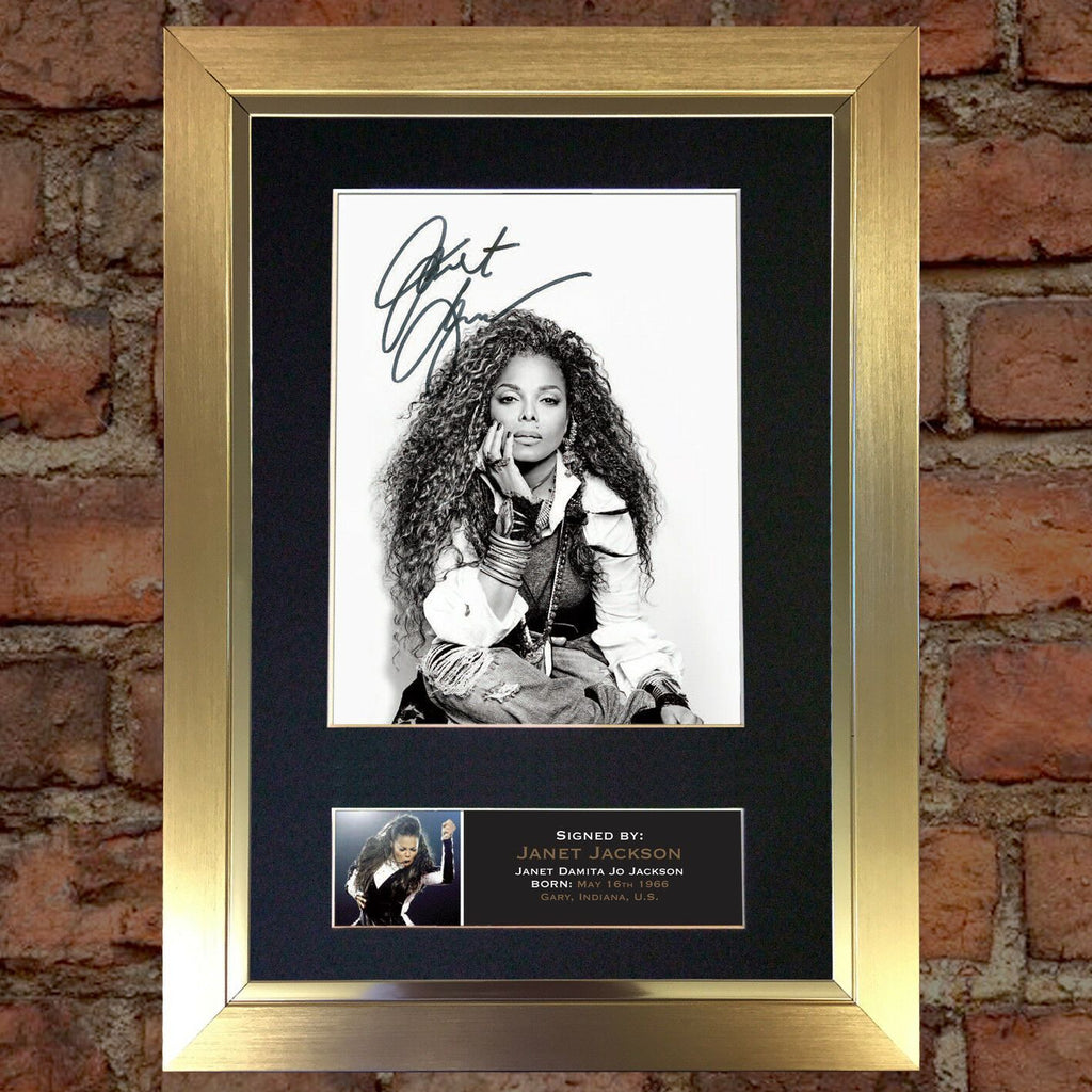 JANET JACKSON Quality Autograph Mounted Signed Photo Reproduction PRIN ...