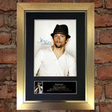 JASON MRAZ Mounted Signed Photo Reproduction Autograph Print A4 300