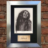 BOB MARLEY Autograph Mounted Photo Reproduction QUALITY PRINT A4 62