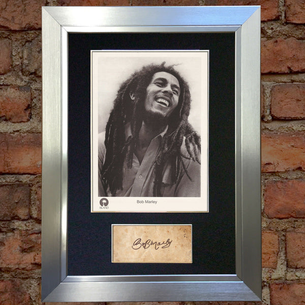 BOB MARLEY Autograph Mounted Photo Reproduction QUALITY PRINT A4 62
