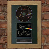 PINK FLOYD Dark Side Of The Moon RARE Signed Cd MOUNTED A4 Autograph Print (60)