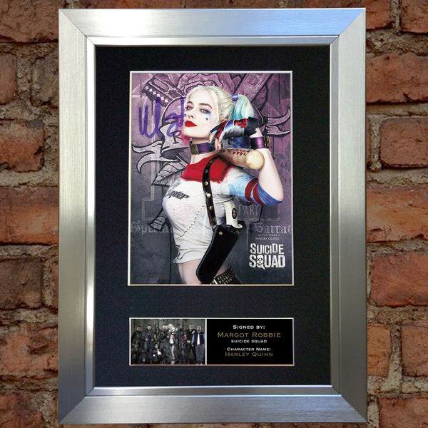 SUICIDE SQUAD Harley Quinn Signed Autograph Mounted Photo Repro A4 Print 618
