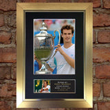ANDY MURRAY tennis Signed Autograph Mounted Photo REPRODUCTION PRINT A4 43