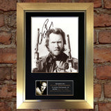 CLINT EASTWOOD Mounted Signed Photo Reproduction Autograph Print A4 5
