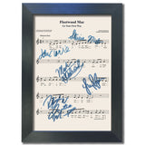 Fleetwood Mac Your Own Way Signed Music Sheet Album Autograph Mounted Print #800