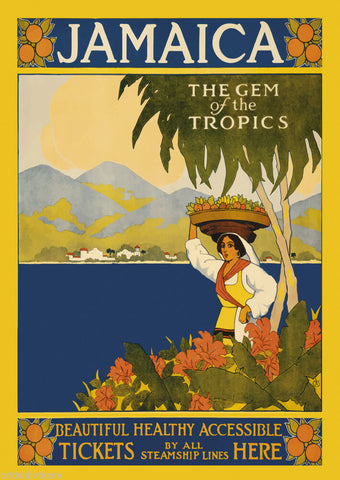 JAMAICA VINTAGE RETRO TRAVEL Poster Nostalgic Home Art Print Wall Decor #42