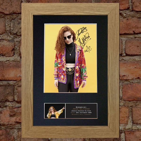 JESS GLYNNE Signed Autograph Mounted Photo REPRODUCTION PRINT A4 584