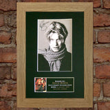 DAVID BOWIE Mounted Signed Photo Reproduction Autograph Print A4 66