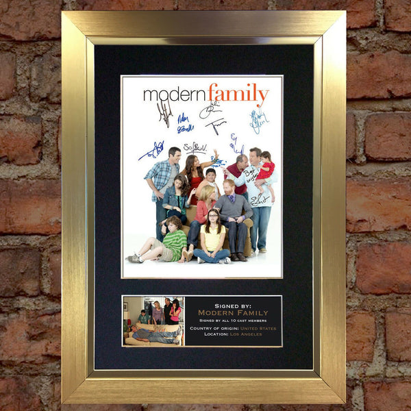 MODERN FAMILY Mounted Signed Photo Reproduction Autograph Print A4 284