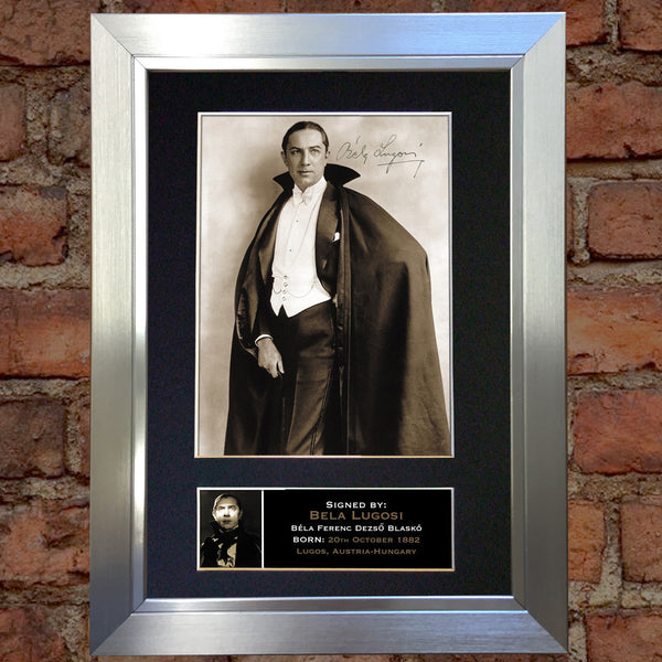 BELA LUGOSI Dracula Mounted Signed Photo Reproduction Autograph Print A4 311