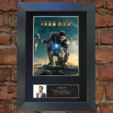 IRON MAN Robert Downey Jr Signed Mounted Autograph Photo Print (A4) 587