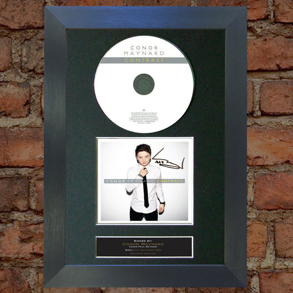 CONOR MAYNARD Contrast Album Signed CD COVER MOUNTED A4 Autograph Print 15