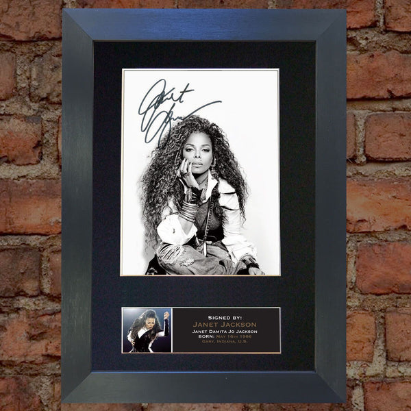 JANET JACKSON Quality Autograph Mounted Signed Photo Reproduction PRINT A4 670