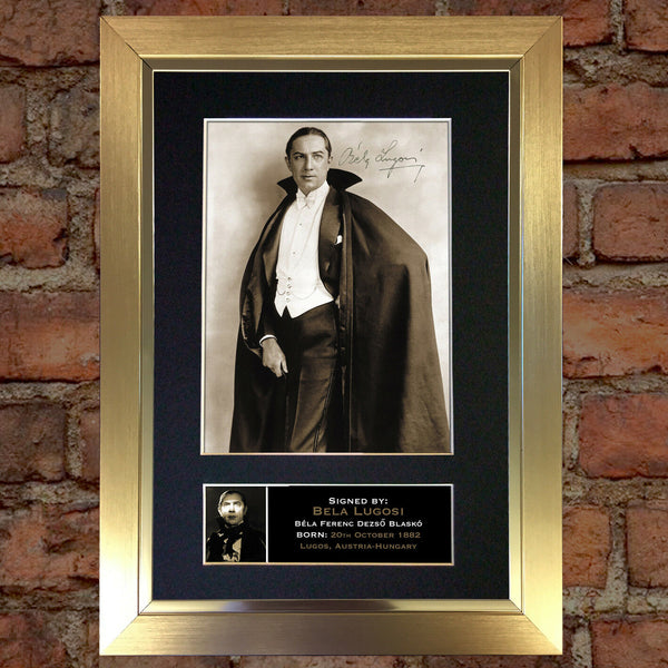 BELA LUGOSI Dracula Mounted Signed Photo Reproduction Autograph Print A4 311