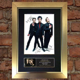 GREEN DAY Signed Autograph Mounted Photo Reproduction A4 196