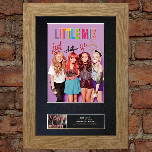 LITTLE MIX No1 Autograph Mounted Signed Photo Reproduction Print A4 145