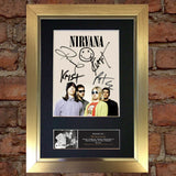 NIRVANA No2 Band Signed Autograph Mounted Photo RE-PRINT A4 655