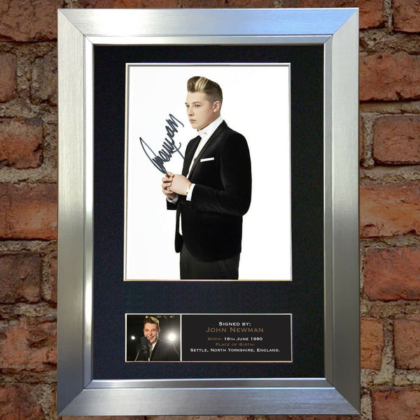 JOHN NEWMAN Autograph Mounted Photo Reproduction QUALITY PRINT A4 411