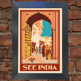 INDIA VINTAGE RETRO TRAVEL Poster Nostalgic Home Art Print Wall Decor #39