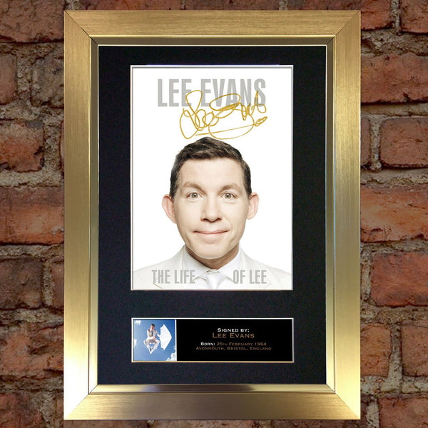 LEE EVANS Autograph Mounted Signed Photo Reproduction Print A4 100