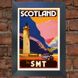 SCOTLAND VINTAGE RETRO TRAVEL Poster Nostalgic Home Print Wall Art Decor #69