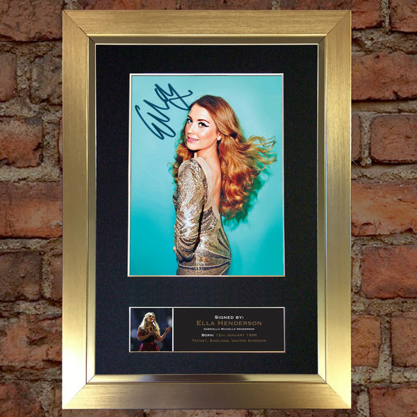 ELLA HENDERSON Signed Autograph Quality Mounted Photo Repro A4 Print 504
