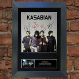 KASABIAN Mounted Signed Photo Reproduction Autograph Print A4 119