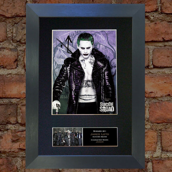 SUICIDE SQUAD Joker Jared Leto Signed Autograph Mounted Photo Repro A4 Print 619