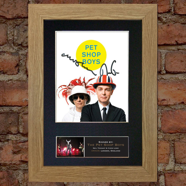 THE PET SHOP BOYS Quality Autograph Mounted Signed Photo Re-Print A4 736