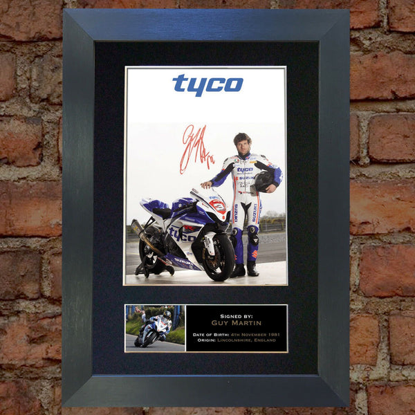 GUY MARTIN Mounted Signed Photo Reproduction Autograph Print A4 307