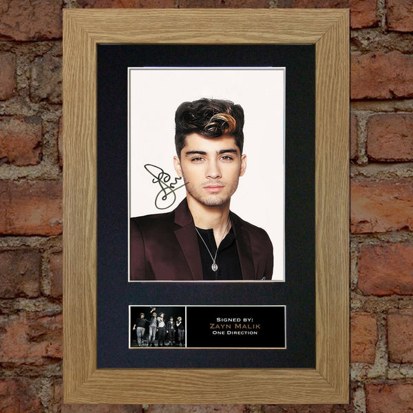ZAYN MALIK Mounted Signed Photo Reproduction Autograph Print A4 317