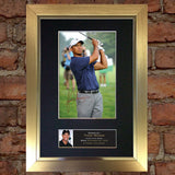 TIGER WOODS Mounted Signed Photo Reproduction Autograph Print A4 49
