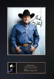 GEORGE STRAIT Photo Autograph Signed Mounted Repro Framed Album Print A4 787